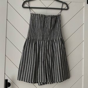 Strapless romper